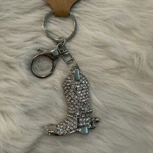 Sliver Tone Boot KeyChain/Purse Jewerly